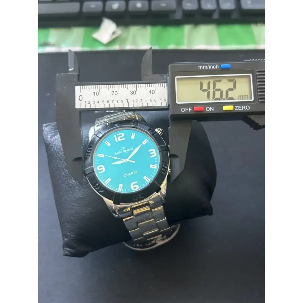 Charles Raymond Blue Tinted Crystal Men’s Quartz Watch